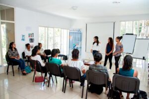 Atelier de formation des volontaires en prévention des VBG en milieu scolaire.